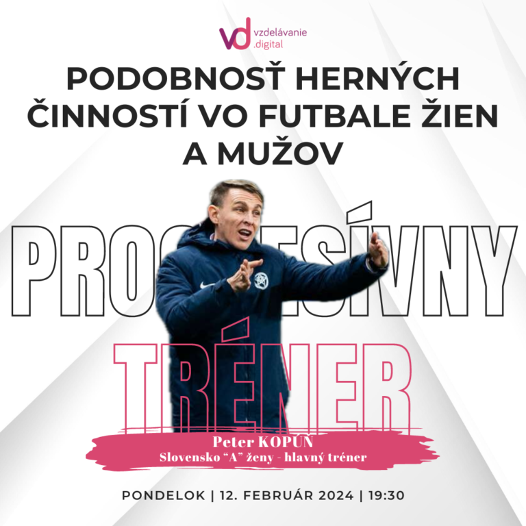 Progresívny tréner 0005 - Peter Kopúň - Podobnosť herných činností vo futbale žien a mužov